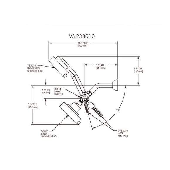 Speakman Neo 2.5 GPM Multi Function Combination Shower Head 2Way Polished Chrome - Picture 7 of 7